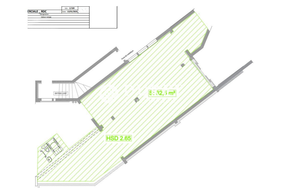 Louer Local commercial Local commercial, Saint-Gilles-Croix-de-Vie 82 m2 - LP2545-DURET