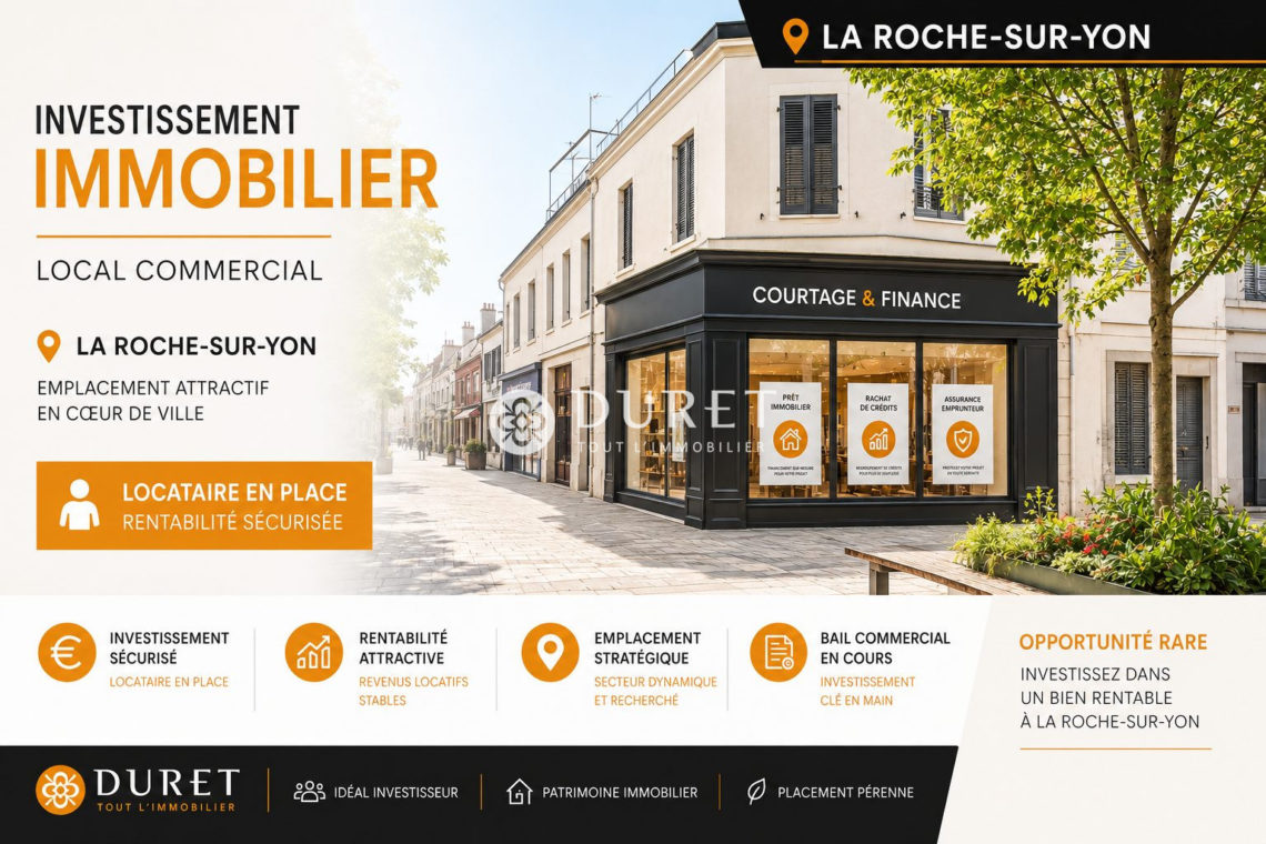 Acheter Local commercial Local commercial, La Roche-sur-Yon 128 m2 - VP3194-DURET